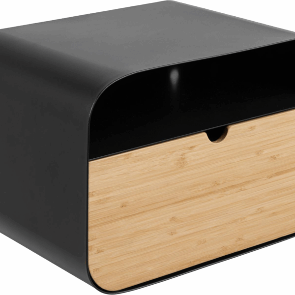 Natbord/Sengebord Signature Nayelle Vægmonteret Mat Sort Stål 35Ã25Ã23 cm